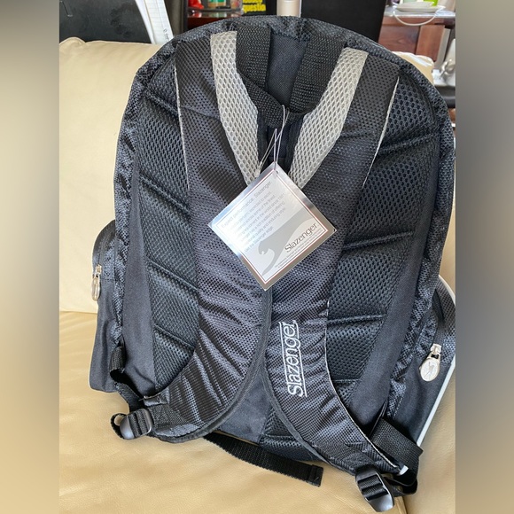 Slazenger Black Laptop Backpack New. with company’s name on - Picture 3 of 13